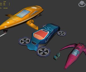 3d model of space crafts