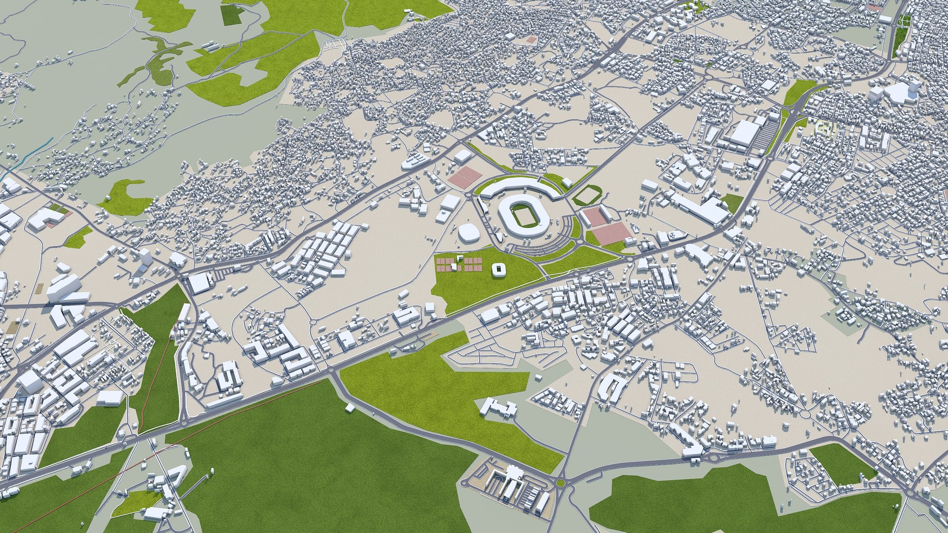 City Area Building Model - TurboSquid 1669314