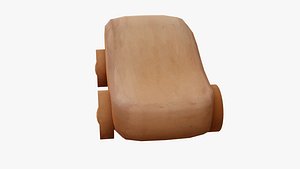3D model car wood wooden