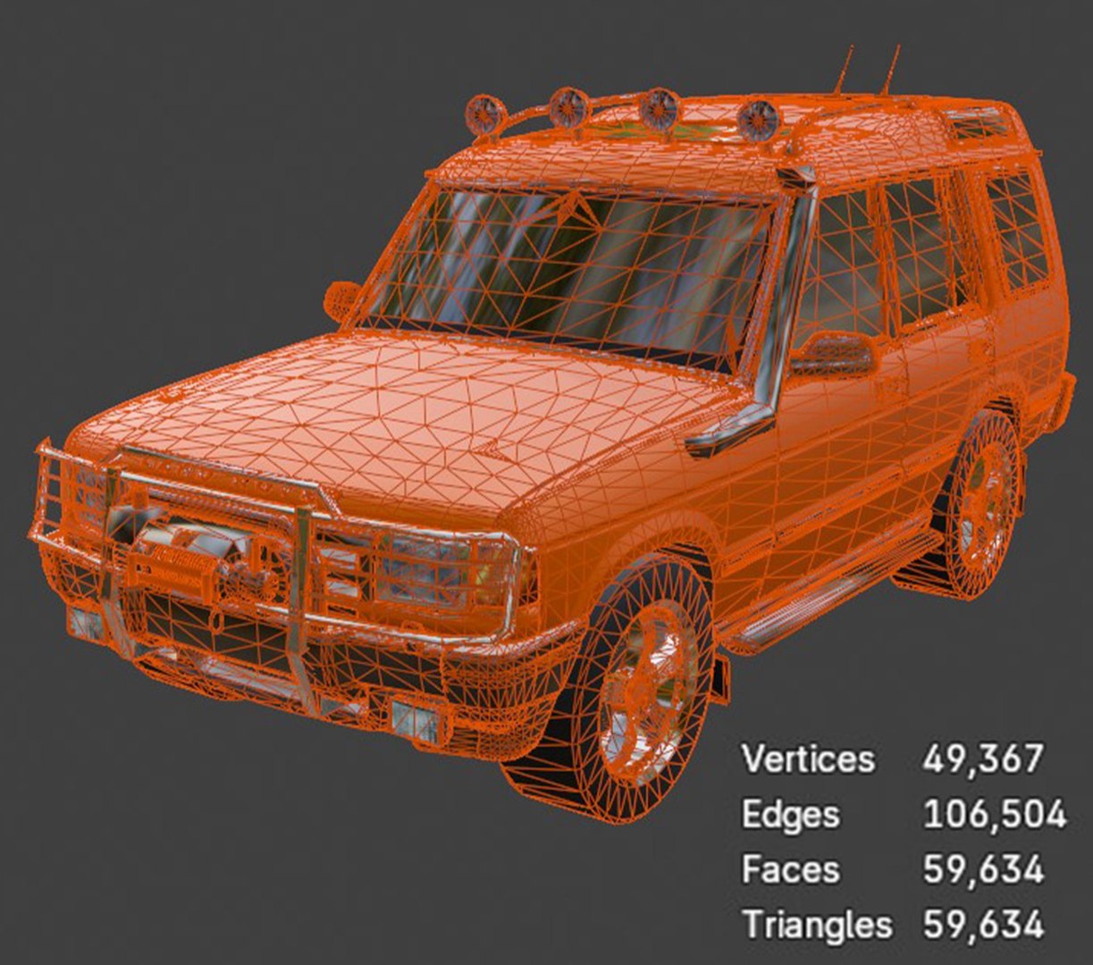 3D Model Vintage Land Rover Discovery 1 - High-Quality Low-Poly Asset ...
