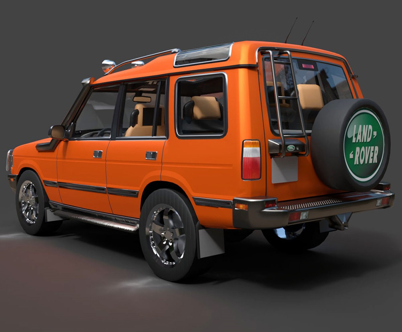 3D Model Vintage Land Rover Discovery 1 - High-Quality Low-Poly Asset ...