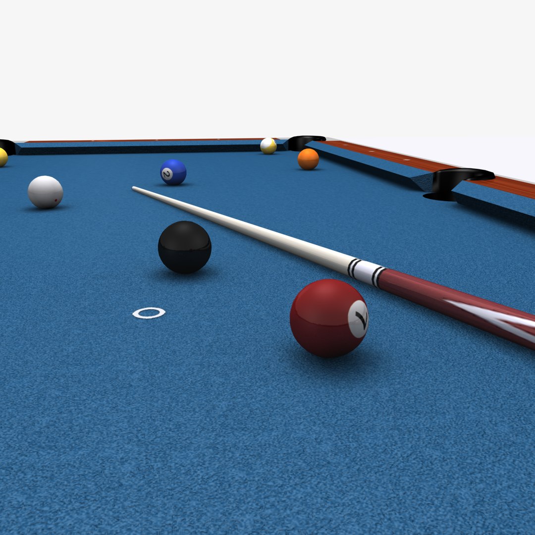 Arch Legged Pool Table 3d Model