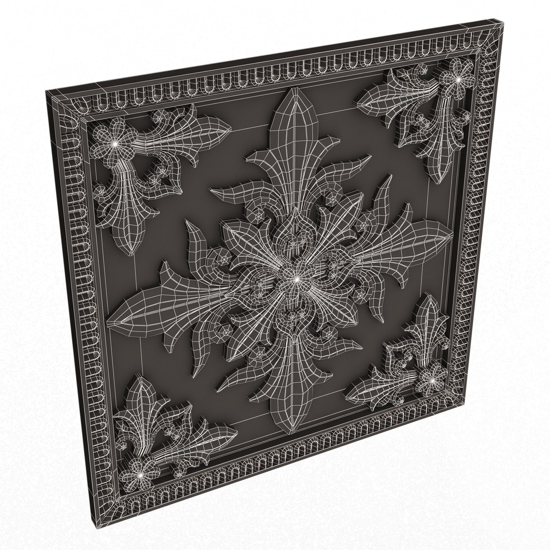 Carved Tile 03 3D - TurboSquid 2324920