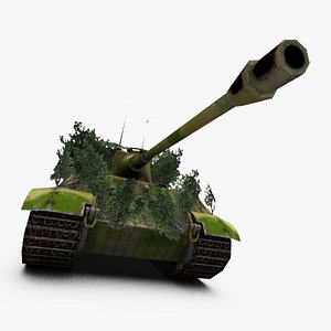 king tiger tank 3d 3ds