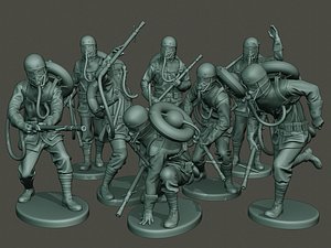 3D german soldier ww1 g5