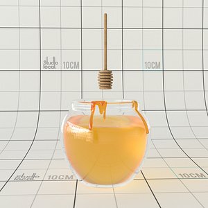 Honey Jar and Spoon