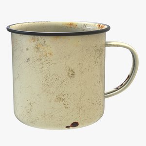 Vintage Enamel Camping Mug