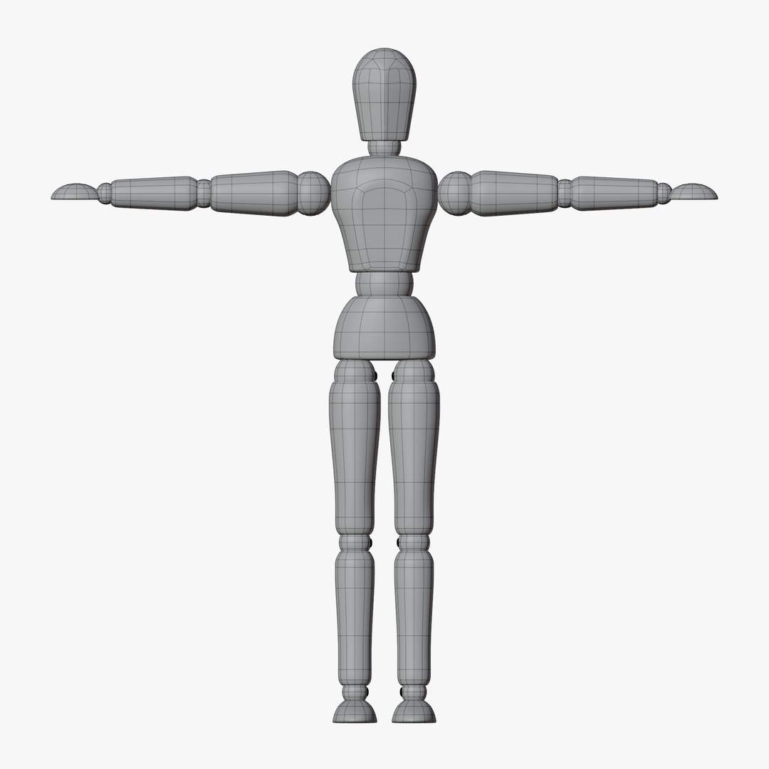 Free 3D Wooden Dummy 01 Model - TurboSquid 2044842