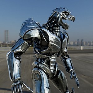 Cyborg Bite Machine Giant Robotic Character 3D