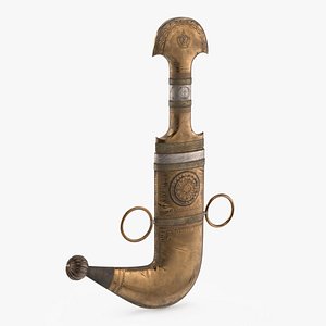3D model Traditional Arab Dagger Simplified