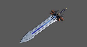 Fantasy Sword Weapon 3D model
