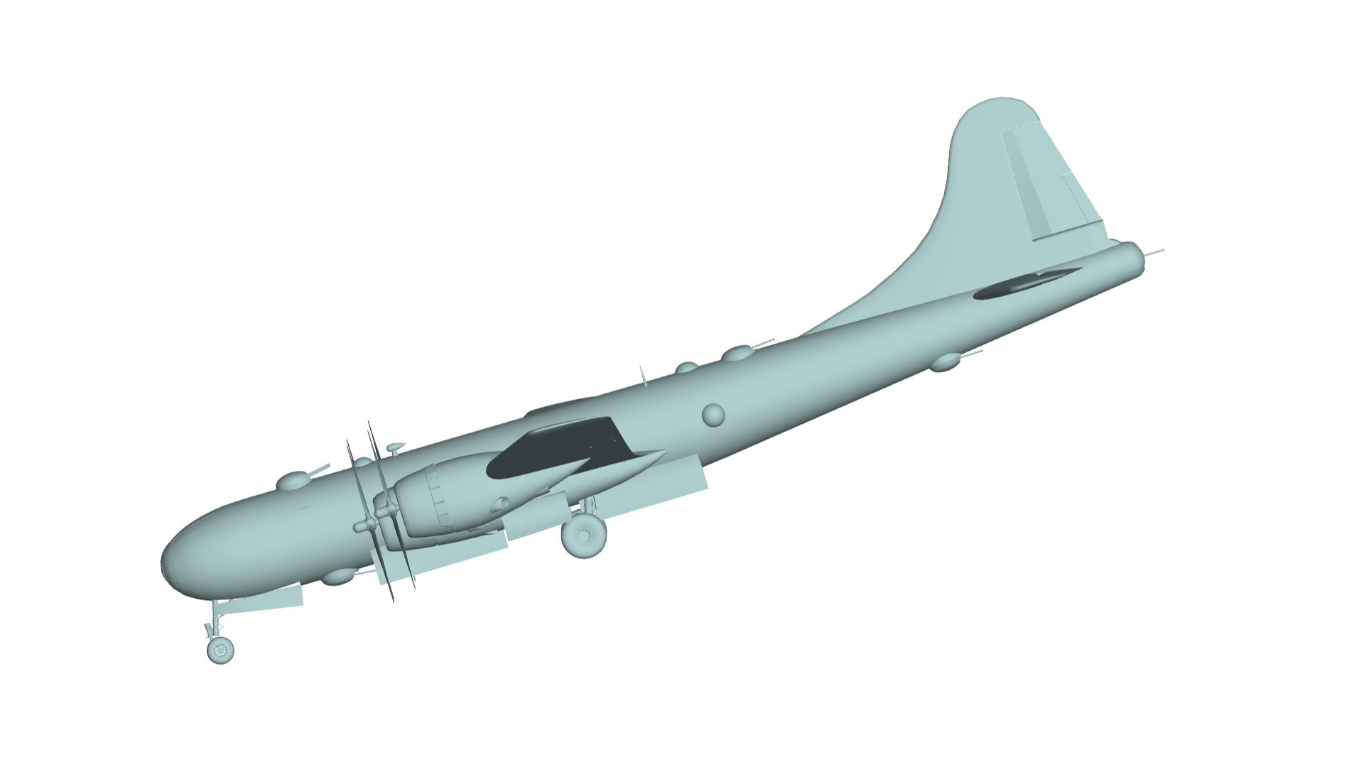 3D Boeing B-29 Superfortress - TurboSquid 1988568