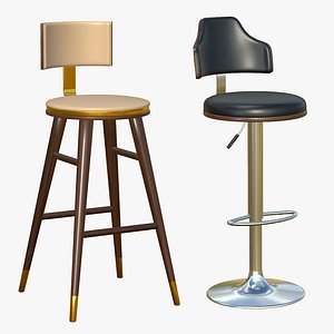 3D model Stool Chair kitchen Bar