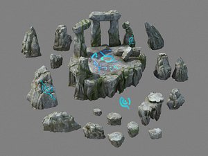 3D model nagisen grassland - altar