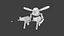 robot drone dragon weapon anime rigged game props low poly