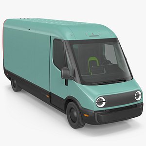 3D model Electric Delivery Van Simple Interior