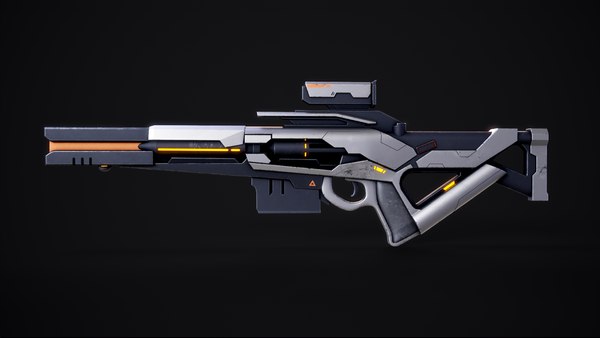 3D Sci-Fi Assault Rifle Weapon 03 - TurboSquid 1908309