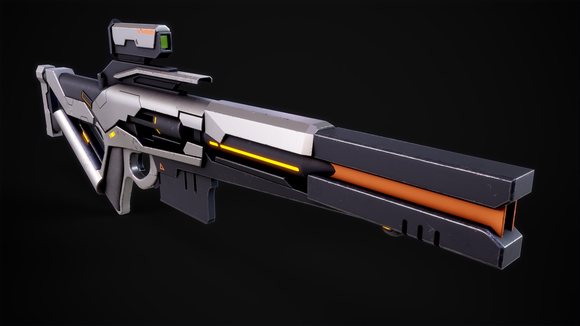 3D Sci-Fi Assault Rifle Weapon 03 - TurboSquid 1908309