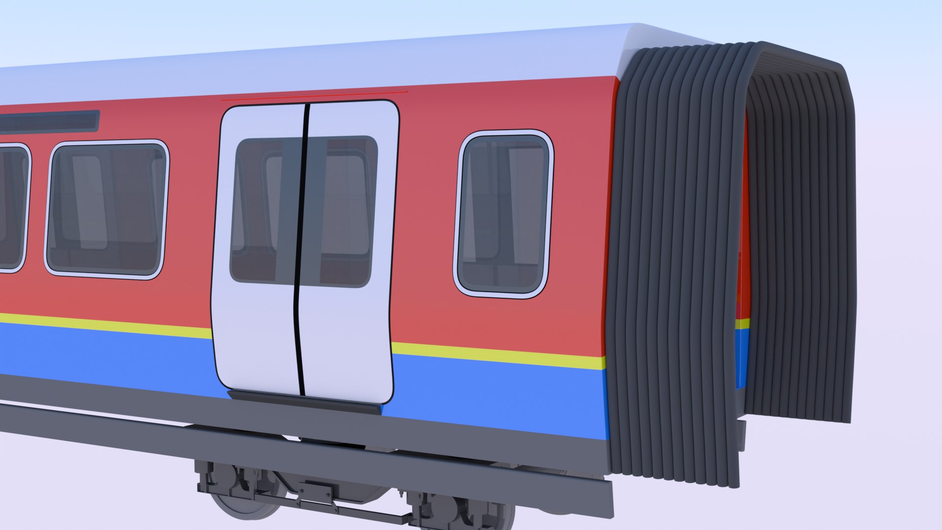 Metro Middle Coach Model - TurboSquid 2128686