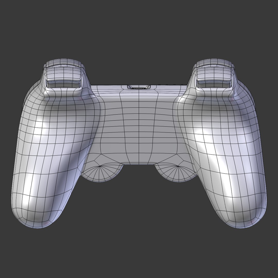 ps3 joystick 3d model