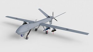 3D MQ-9 Reaper Military Drone