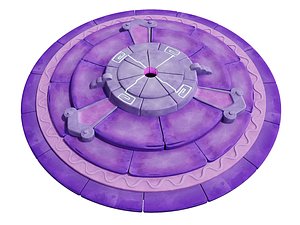 3D model Game-Ready Stylized Rune Circle