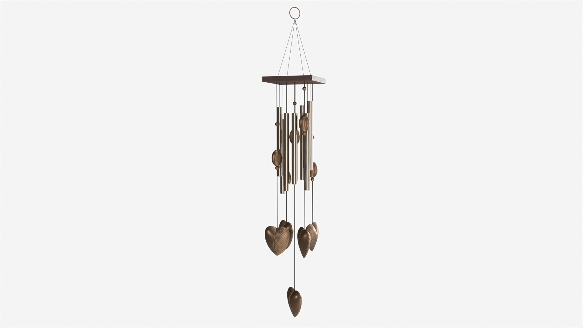 Metal Tube Wind Chimes Feng Shui Model TurboSquid 2055089