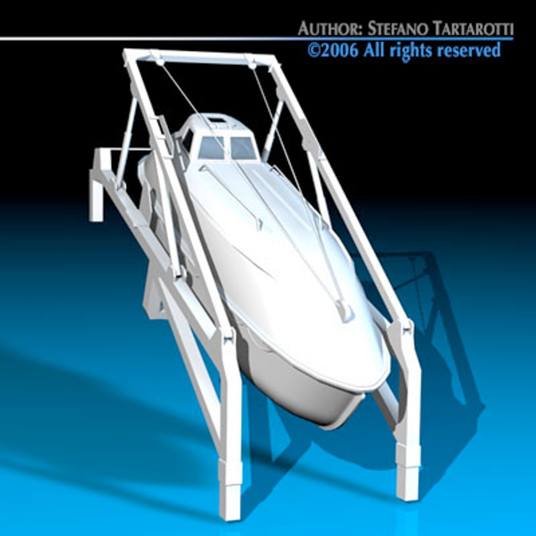 Life Boat Fall Ramp C4d