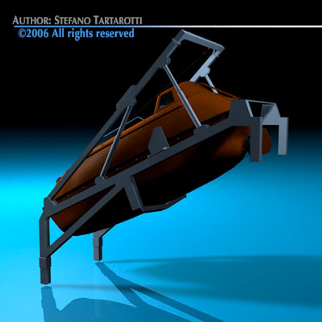 Life Boat Fall Ramp C4d
