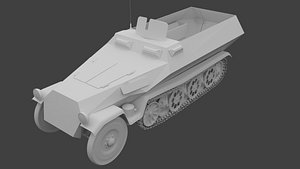 3D model german hanomag sd kfz