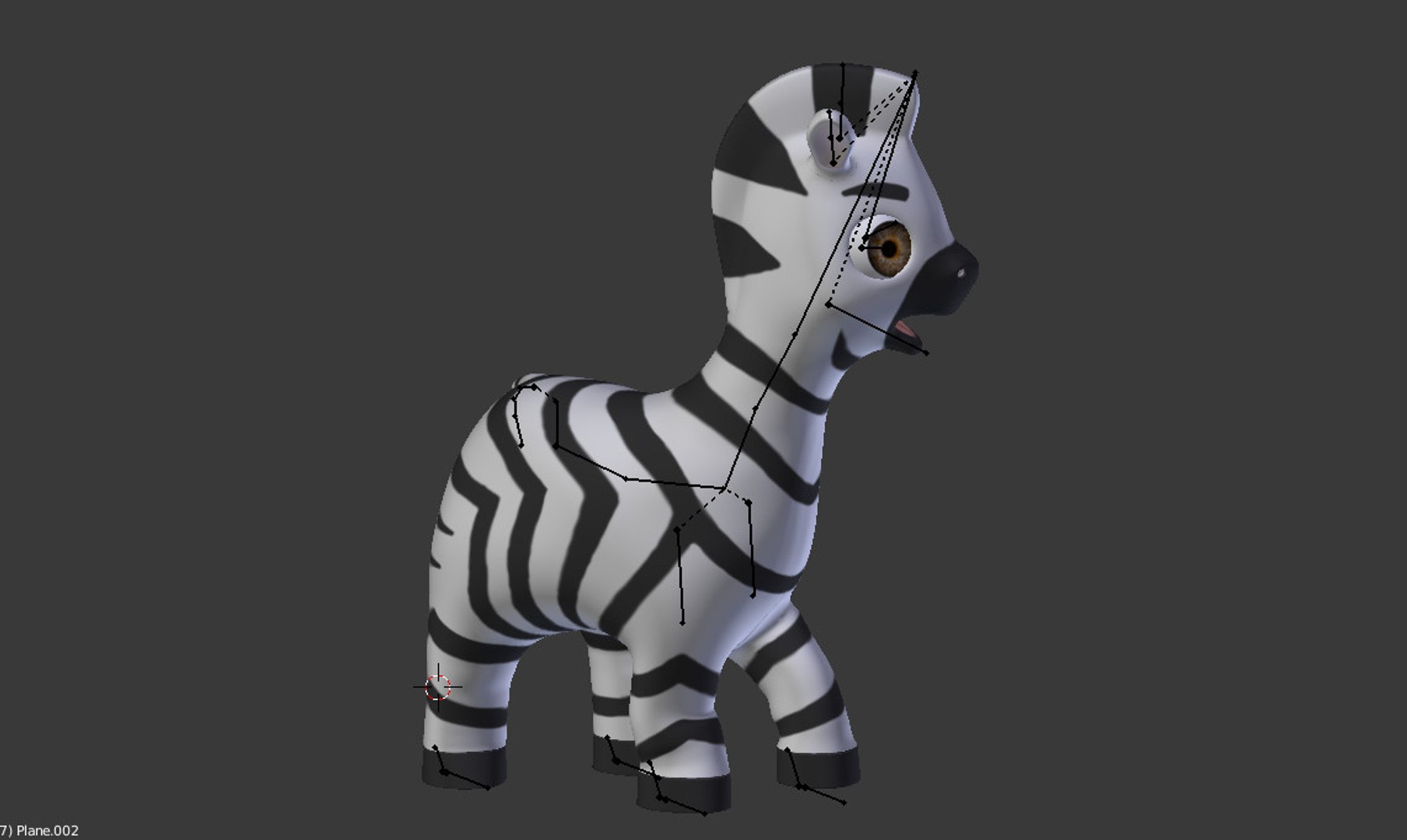 Cartoon Zebra 3D Model - TurboSquid 1517344