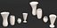 3d model 4 vases set