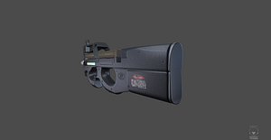 Arma de jogo P90 Modelo 3D $39 - .3ds .blend .c4d .fbx .max .ma .lxo .obj -  Free3D