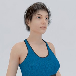 3D female character