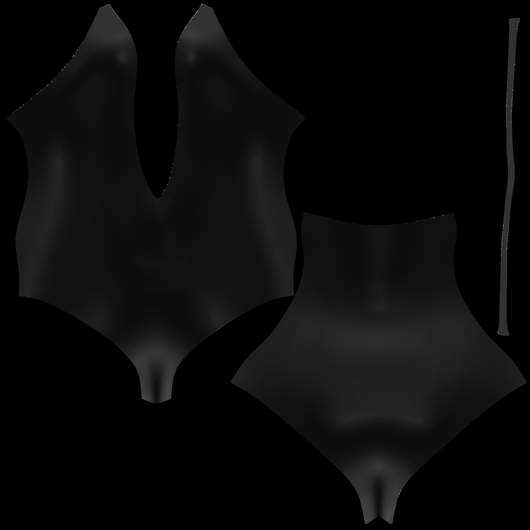 3D Deep Cleavage Full Body Bikini - TurboSquid 1842629