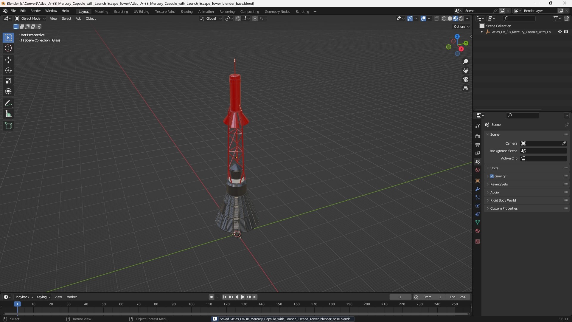 3D model Atlas LV-3B Mercury Capsule with Launch Escape Tower https://p.turbosquid.com/ts-thumb/zP/HIO4nq/ok/atlas_lv3b_mercury_capsule_with_launch_escape_tower_1001/jpg/1756666488/1920x1080/fit_q87/8c51d08add369d0415009115bf4c3686306203d7/atlas_lv3b_mercury_capsule_with_launch_escape_tower_1001.jpg