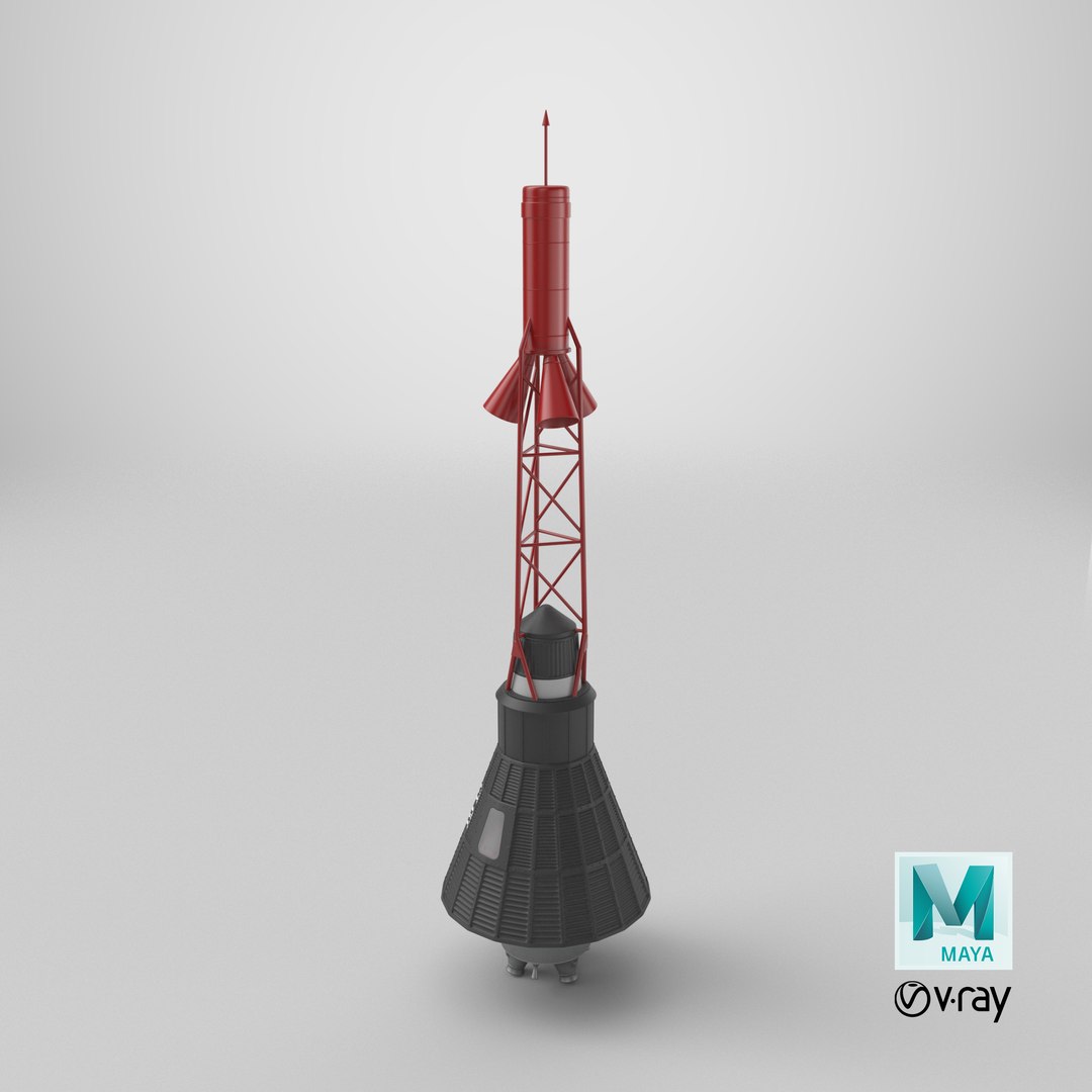 3D model Atlas LV-3B Mercury Capsule with Launch Escape Tower https://p.turbosquid.com/ts-thumb/zP/HIO4nq/qW/stemcell_maya_vray_render/png/1756820192/1920x1080/fit_q87/4e585761a4ffaa41b4fbb373a1cc2a60a84525fe/stemcell_maya_vray_render.jpg