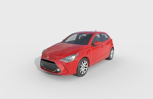Low Poly Car - Toyota Yaris 2020