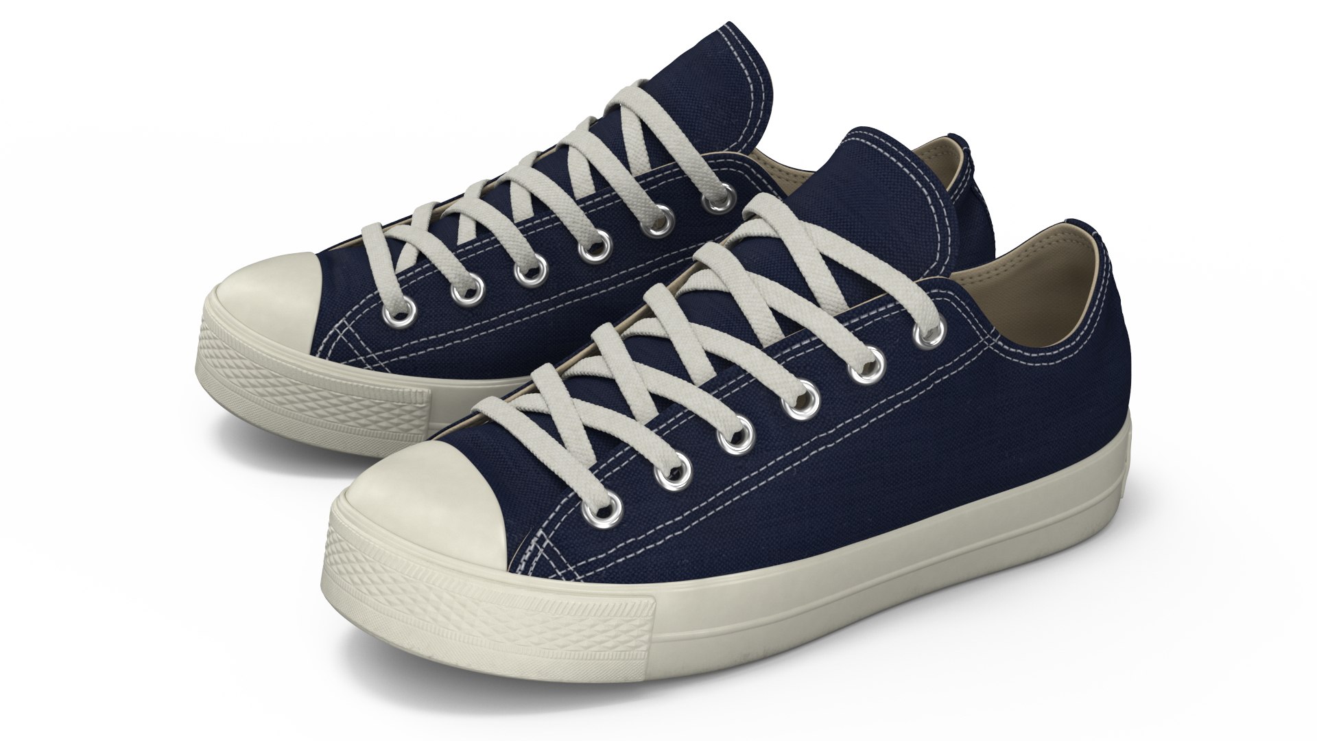 Classic Canvas Sneakers 3D model preview