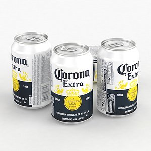 3D Beer Can Corona Extra 330ml 2021