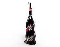 Premis cognac bottle with pattern