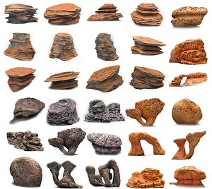 Alien Martian Rocks Mega Pack - 30 Scanned Extraterrestrial Assets