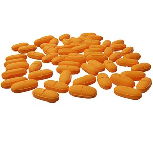 pill vitamin 3D model