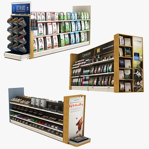 Pet Shop - Foods and Bowls Shelves