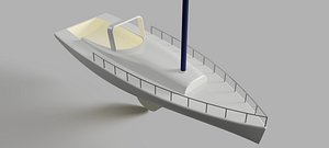 3D sail yacht model