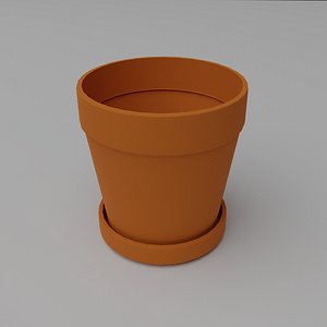 medium flower pot 3D