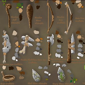 Craft Table Tools Pack Primitive