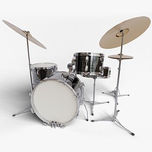 3D model Vintage Drum Kit