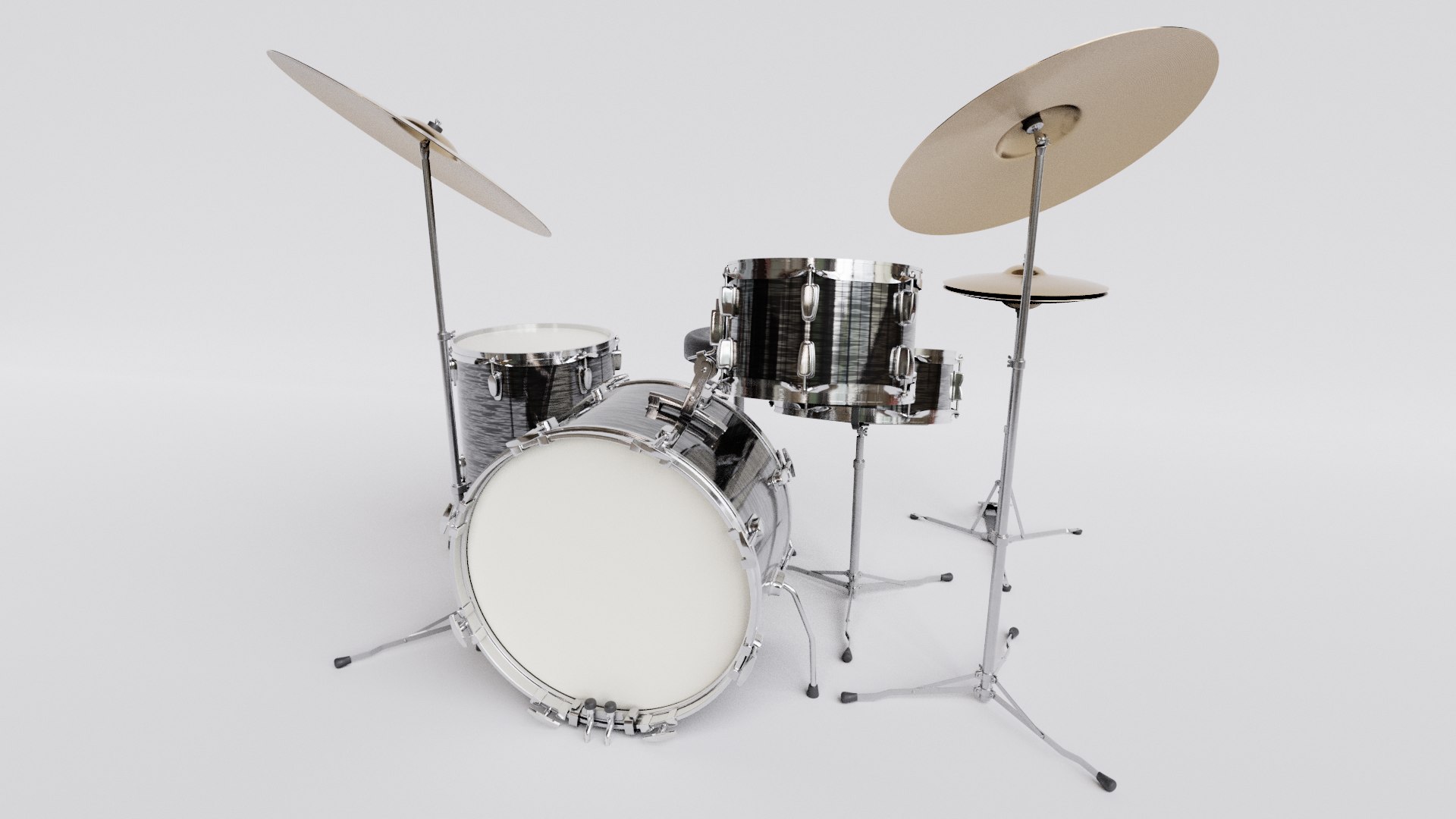 3D model Vintage Drum Kit - TurboSquid 1867881