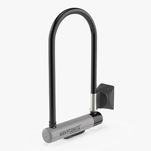 Kryptonite U-Lock Bicycle Security Black 3D model